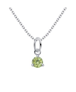 August Birthstone Silver Necklace SPE-5717